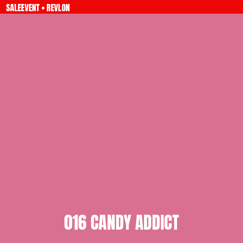 Revlon Super Lustrous Luscious Matte Lipstick shade 016 Candy Addict colour swatch
