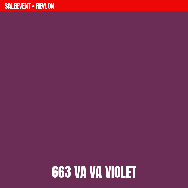 Revlon Super Lustrous Creamy Lipstick shade 663 Va Va Violet colour swatch