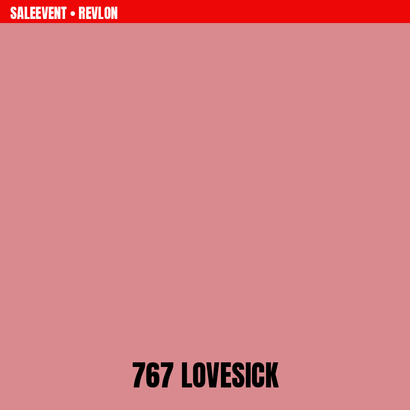 Revlon Super Lustrous Creamy Lipstick shade 767 Lovesick colour swatch