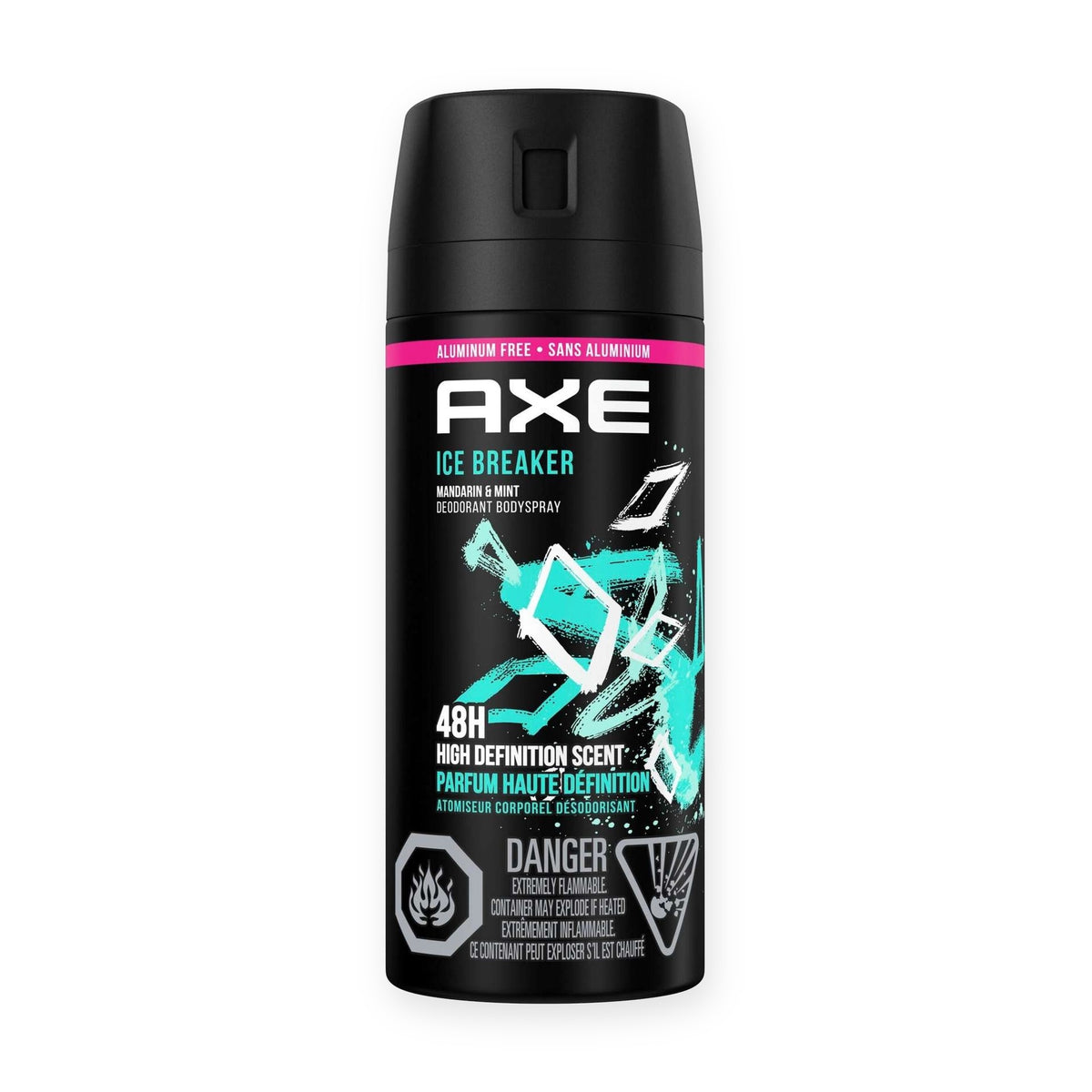 AXE Ice Breaker Aluminum-Free 48H High Definition Scent Deodorant Body Spray, Mandarin & Mint 150 mL