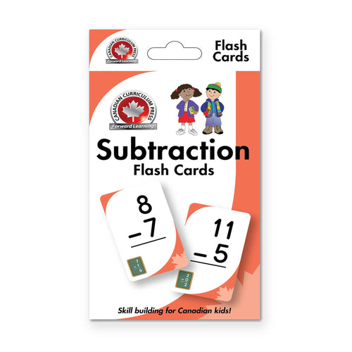 Canadian Curriculum Press Subtraction Flash Cards
