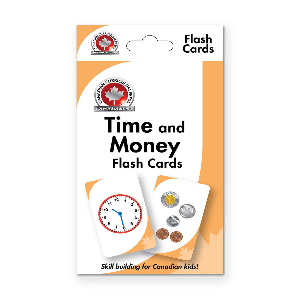 Canadian Curriculum Press Learning Flash Cards - Time and Money