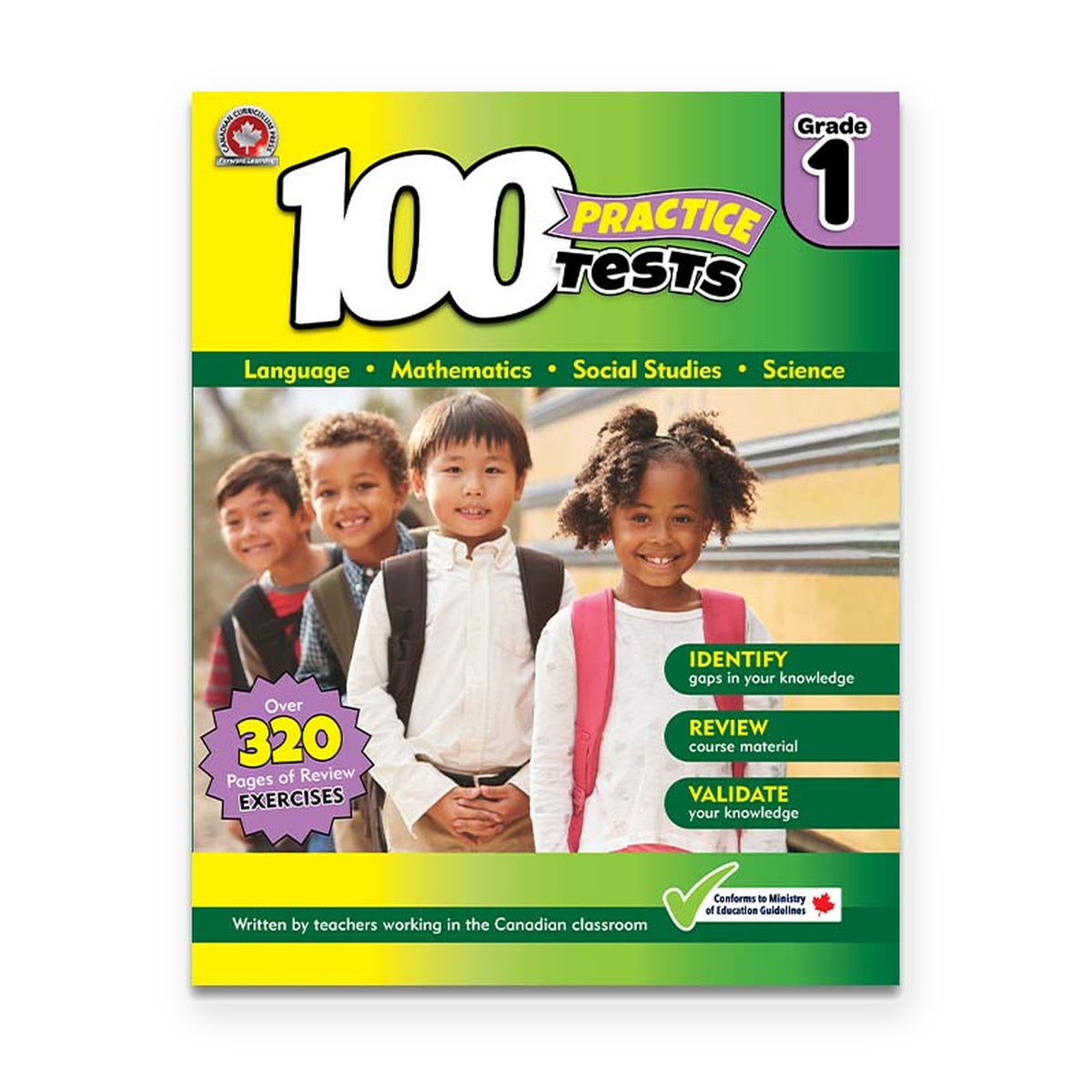100 Practice Tests Grade 1: Math, Language & Science