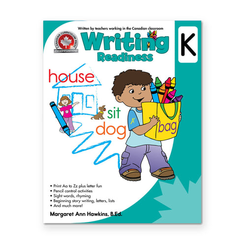 Canadian Curriculum Press Writing Workbook - Kindergarten