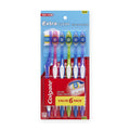 Colgate Extra Clean Power Tip Toothbrushes, Medium, 6 Count