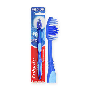 Colgate Extra Clean Toothbrush, Medium, 1 Count