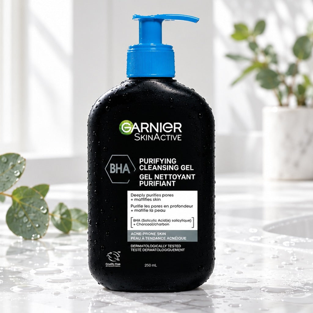 Garnier SkinActive Purifying Cleansing Gel with BHA 250 mL lifestyle photo 2