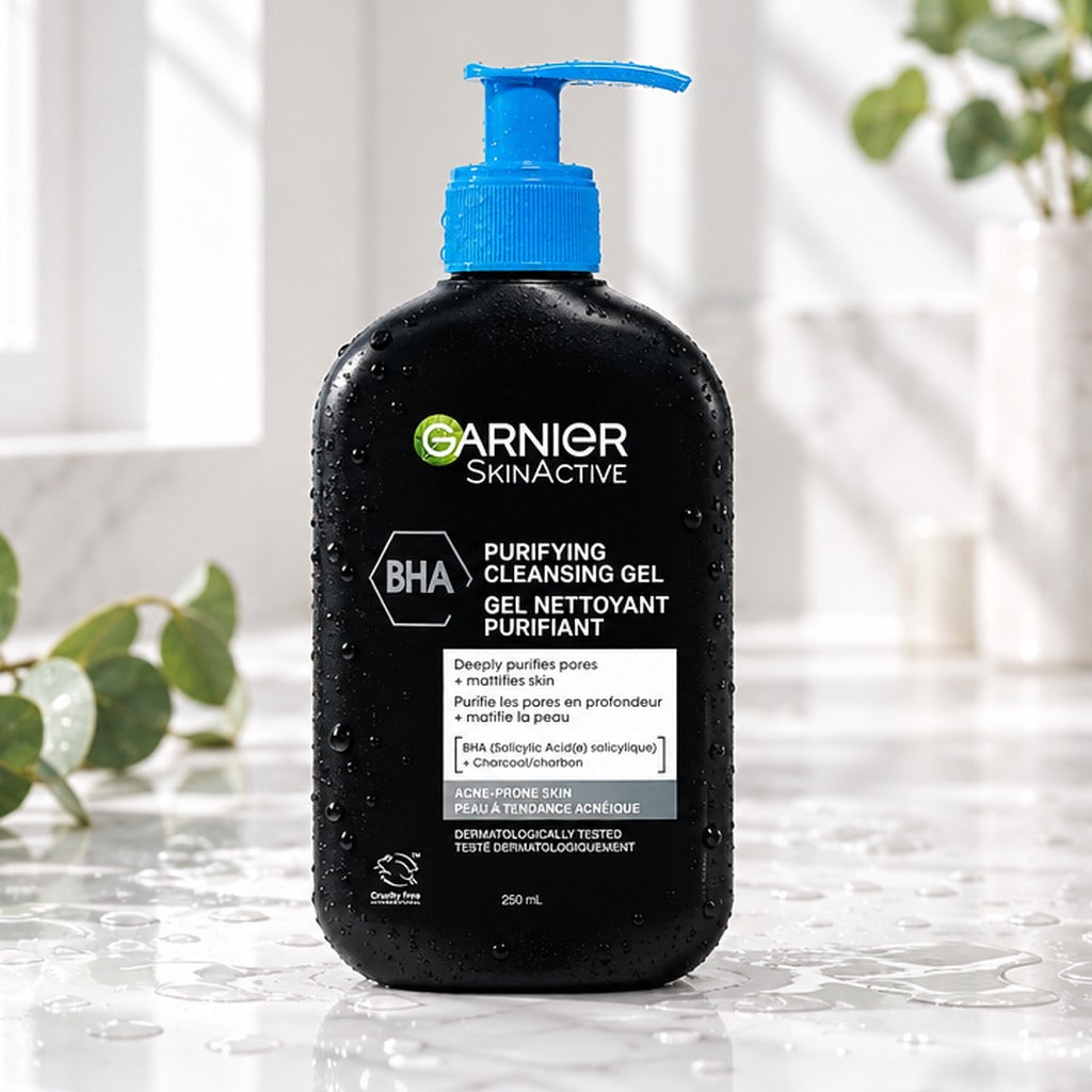 Garnier SkinActive Purifying Cleansing Gel with BHA 250 mL lifestyle photo 1