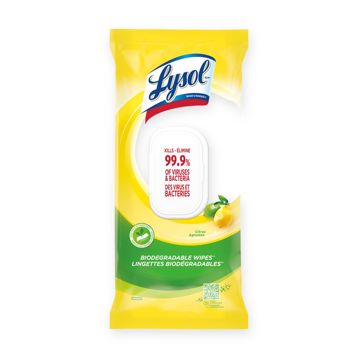Lysol Disinfecting Wipes, Citrus, 84 Wipes Flat Pack