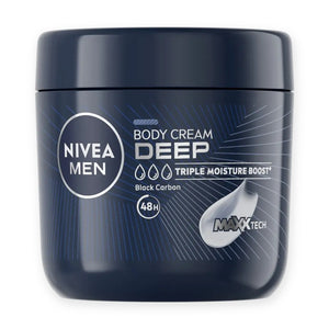 NIVEA MEN Deep Body Cream with Black Carbon 400 mL