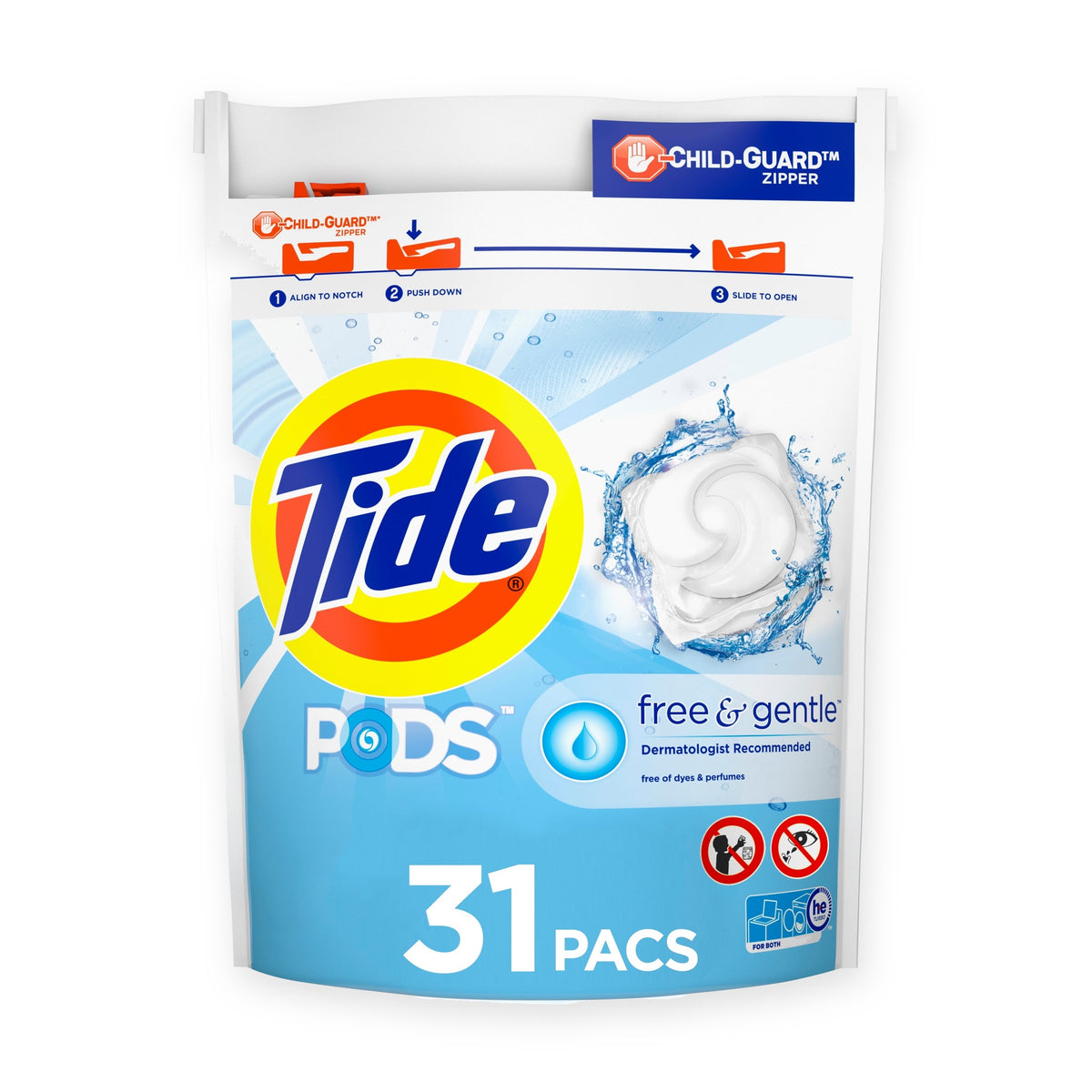 Tide Pods Free & Gentle, 31 Count