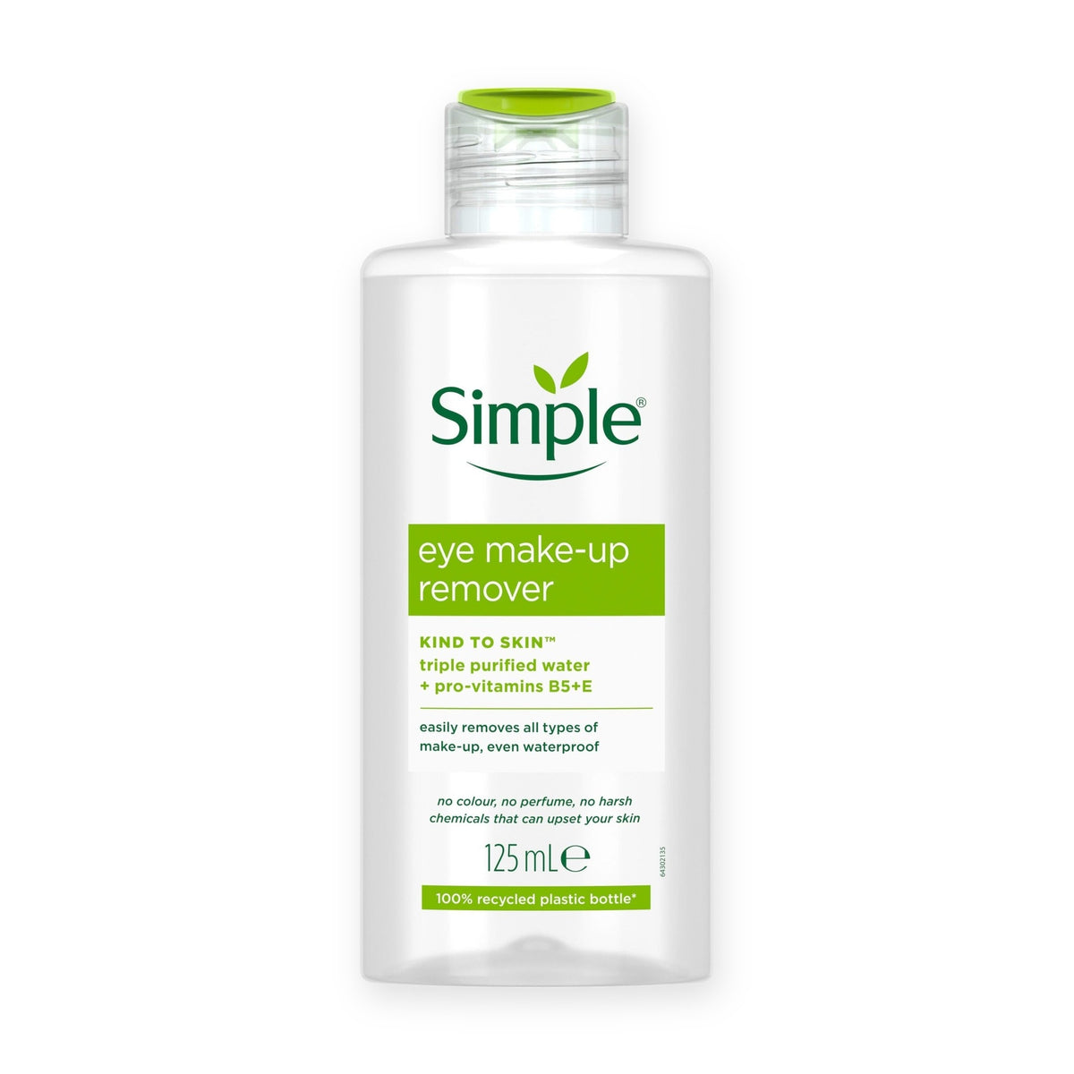 Simple Kind to Eyes Eye Make-Up Remover, Removes Waterproof Mascara, 125 mL